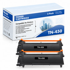 2-PK TN450 Toner Cartridge Replacement for  Toner Black HL-2270DW/2275DW picture