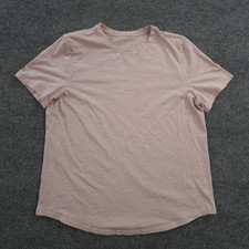 Lululemon Shirt Womens 8 Pink Love Crew Performance Tee Gym Run Yoga Athletic picture