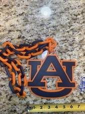 Auburn tigers turnover hype Chain 3d Print Game Day Necklace logo football picture