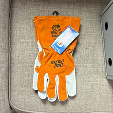 Steiner Mega MIG 0215-L Sewn Welding Gloves L Gauntlet Cuff  picture