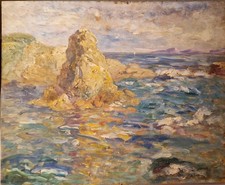 Jean-Baptiste OLIVE - Mediterranean Navy - Oil signed J.B. Olive 38 x 46 cm picture