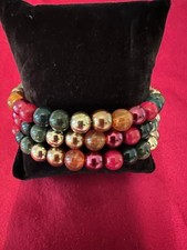 Vintage Multi-Strand Beaded Bracelets picture