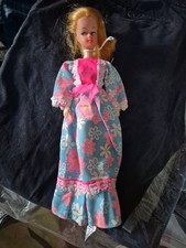 Vintage Old Doll and Floral Lounger Dress Barbie Sindy Pedigree 1970s Rare C294 picture