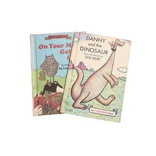 I CAN READ Vtg Kids Books Danny Dinosaur On Your Mark 2-Book Set Flawed Collect picture