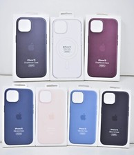 Apple Silicone, Clear or FineWoven MagSafe Case for Apple iPhone 15 ONLY - NEW  picture