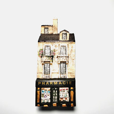 Gault Dominique Gault Pharmacie Building Miniature Hand Painted 218162 FLAWS picture
