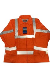 Portwest UH440 Waterproof Hi Vis Rain Jacket SIZE XL Mens Reflect Safety NEW TAG picture