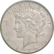 1925-S Peace US Silver Dollar - 90% San Francisco Minted picture