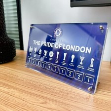 Chelsea F.C. CHAMPIONS WALL DESKTOP REPLICA With Easy Swop Numbers picture