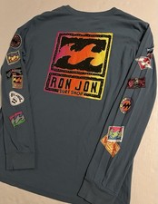 NEW Ron Jon Surf Shop x Billabong Long Sleeve T-Shirt MEDIUM Cotton Beach Store picture
