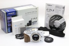 [ Excellent ] OLYMPUS PEN Lite E-PL3 12.3MP White DSLR Camera w/ Battery, Flash picture