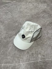 Vintage Nike Air Max 5 Panel Hat Cap Running Gorpcore Y2K White Tech Fleece Rare picture