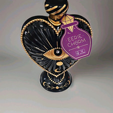Halloween Heart Figurine Black Gold Glossy Freestanding Adult Decor picture