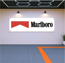 Marlboro Team Penske Racing Banner 71x24 in – Garage Wall Decor picture