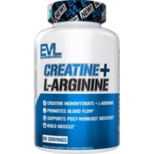 Evlution Nutrition Creatine + L-Arginine - 60 Servings -120 Veggie Capsules picture