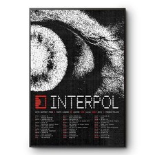 Interpol Poster 2026 World Tour Dates Art Print Indie Rock Music Wall Decor New picture