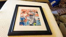 Framed Peyton Manning Indianapolis Colts photo with personalized inscription to picture