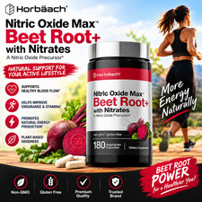 180ct Nitric Oxide Beet Root Capsules | 180 Count with Nitrates Unisex picture
