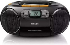 PHILIPS CD Player Cassette Player Stereo Portable Boombox USB FM Radio MP3 Tape picture