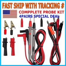 Multimeter Test Leads for Fluke Meter Electrical Alligator Clip Probes 1000V 20A picture