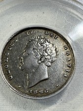 1826 Great Britain 1 Shilling Silver Coin Graded XF 40 by ANACS picture