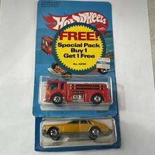1981 Hot Wheels Special BOGO 2x Pack Gold Cadillac Seville Fire Eater New Rare picture