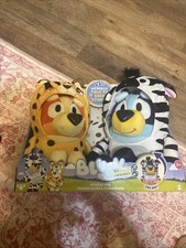 Bluey Siblings Interactive Plush 2-Pack Sound Effect Bluey & Bingo Brand New picture