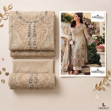 Pakistani Designer Embroidered Lawn & Fancy Dresses | Unstitched 3-Piece Suit picture