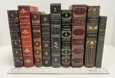 Antique Decorative Leather Bound Books By The Linear Foot picture