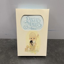 Vintage 1985 Precious Moments Keepsake Edition Bible Blue W/ Interior Images picture