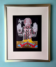 🔥 Pedro Friedeberg + Signed Print Framed + Ready to Hang + The Alphabet Aviator picture