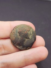Augustus (Octavian), EGYPT Alexandria, 30 BC Diobol picture