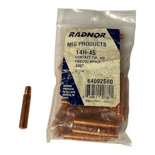 Radnor Contact Tips 14H-45 25 Pack Tweco Style .045