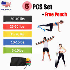 Resistance Bands Loop Set Gym Exercise Yoga Strength Workout Fitness Butt Lift picture
