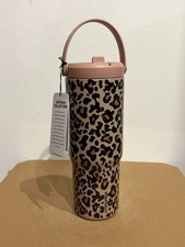 Hydrapeak Nomad 32 oz Tumbler Brown Leopard Print Insulated Cup Halloween - FLAW picture