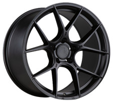 Aodhan AH-11 18x8.5 5x114.3 +35 Matte Black Wheel Rim Fits Civic Camry Mustang picture