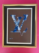 DEATH NYC Hand Signed LARGE Print Framed 16x20in LOUIS LUXURY DOLLARS picture