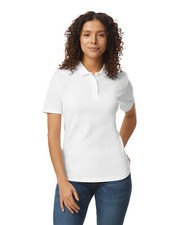 Gildan Ladies Softstyle Double Pique Stylish T Shirt Casual Polo - G648L picture