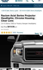Raxiom Axial Series Projector Headlights 2015 GMC Sierra picture