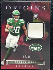 2022 Origins Breece Hall Rookie Red Patch /99 No. ROP-BHA Jets picture