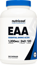 Nutricost EAA Capsules 1200Mg, 240 Capsules, Essential Amino Acids picture