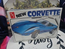VINTAGE 1975 AMT New Corvette conv. 1/25  model kit. FACTORY SEALED 🏭  picture