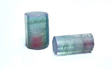 Saturated and beautiful pair bicolor watermilon tourmaline crystal from afg picture