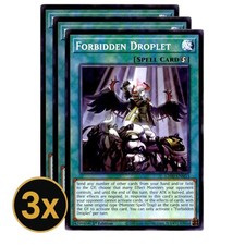 3x Forbidden Droplet L26D Yugioh Playset NM #L26D-ENM13 picture