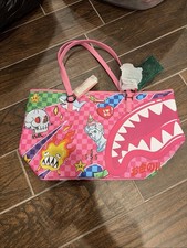 Sprayground Kawaii Chaos Tote Bag Women Pink Graphic Print Shoulder Strap SPR305 picture
