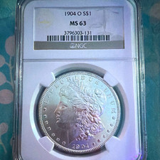 1904-O $1 Morgan Silver Dollar NGC MS63 Business Strike (Cert 3796303-131) picture