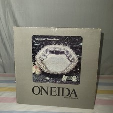 RARE ONEIDA Webster Wilcox COUNTESS Round Bowl #4805 Vintage Silverplate NIB picture