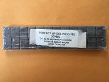 PERFECT ADHESIVE STICK ON LEAD WHEEL WEIGHTS-24-1/2 oz SEGMENTS 12 oz total picture