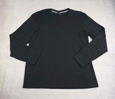 Lululemon Shirt Mens Large Fundamental Long Sleeve Crewneck Black Pullover picture