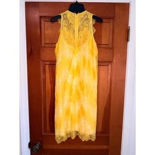 Carven Yellow Lace Sleeveless Dress Women's picture